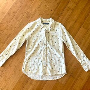 United by Blue size M ice fishing pattern blouse / shirt organic cotton